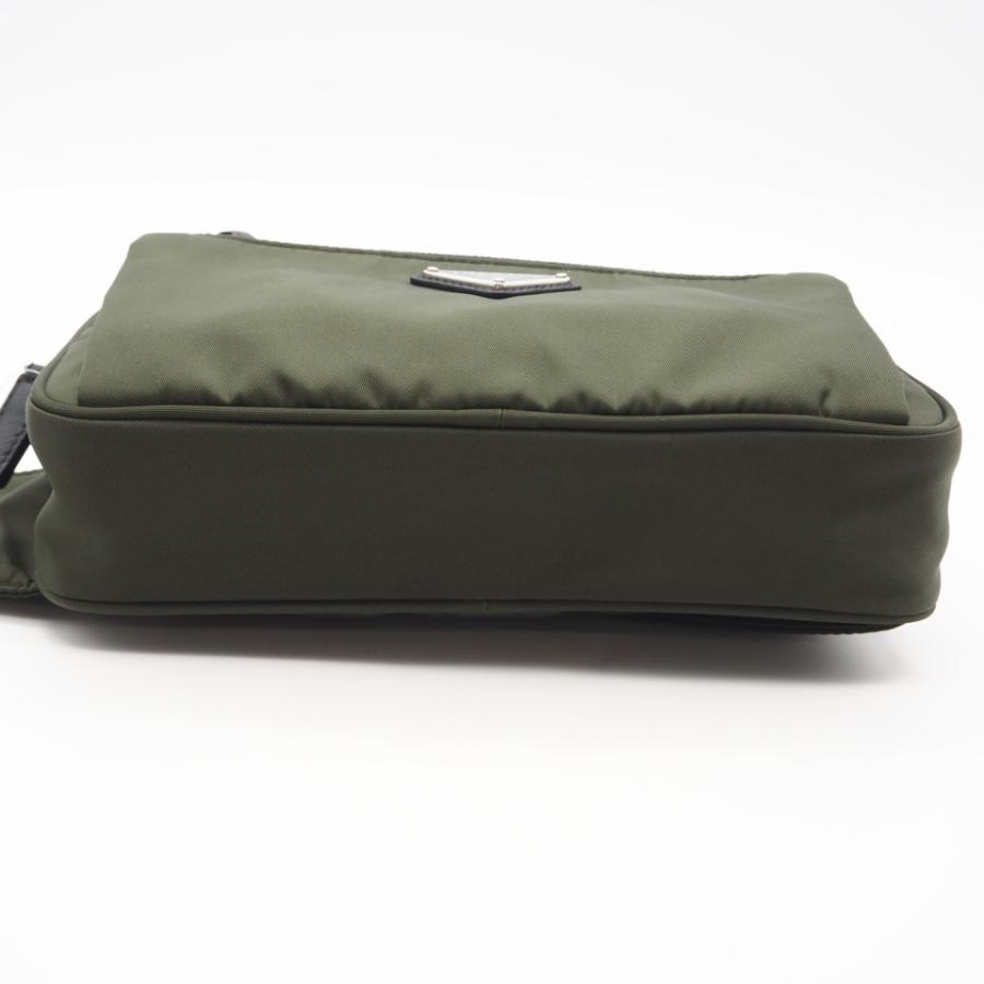 ★3日以内返品可★ 美品 PRADA プラダ Re-Nylon xサフィアーノ レザー ベルトバッグ 2VL977 | PRADA | 05