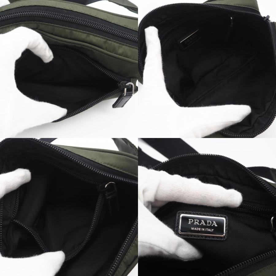 ★3日以内返品可★ 美品 PRADA プラダ Re-Nylon xサフィアーノ レザー ベルトバッグ 2VL977 | PRADA | 08