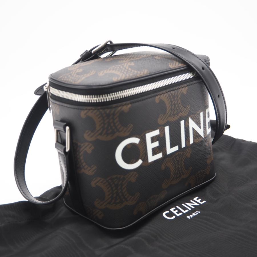 ★3日以内返品可★ 美品 CELINE セリーヌ トリオンフ キャンバス ボックス ショルダーバッグ タン 110592EJG | CELINE