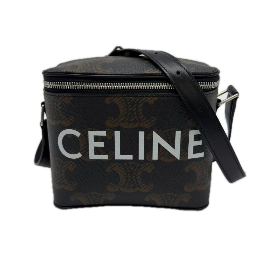 ★3日以内返品可★ 美品 CELINE セリーヌ トリオンフ キャンバス ボックス ショルダーバッグ タン 110592EJG | CELINE | 01