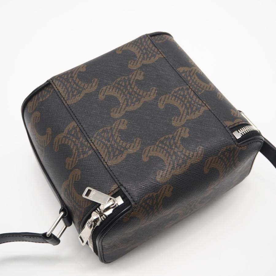 ★3日以内返品可★ 美品 CELINE セリーヌ トリオンフ キャンバス ボックス ショルダーバッグ タン 110592EJG | CELINE | 02