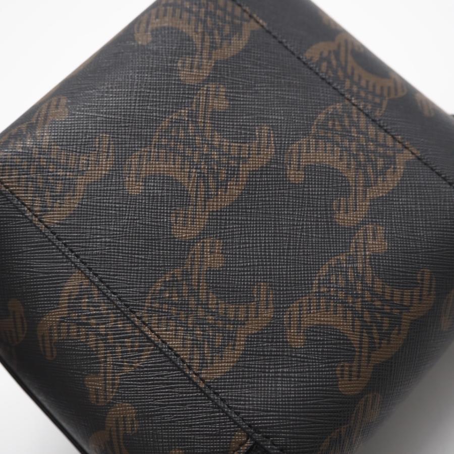 ★3日以内返品可★ 美品 CELINE セリーヌ トリオンフ キャンバス ボックス ショルダーバッグ タン 110592EJG | CELINE | 03