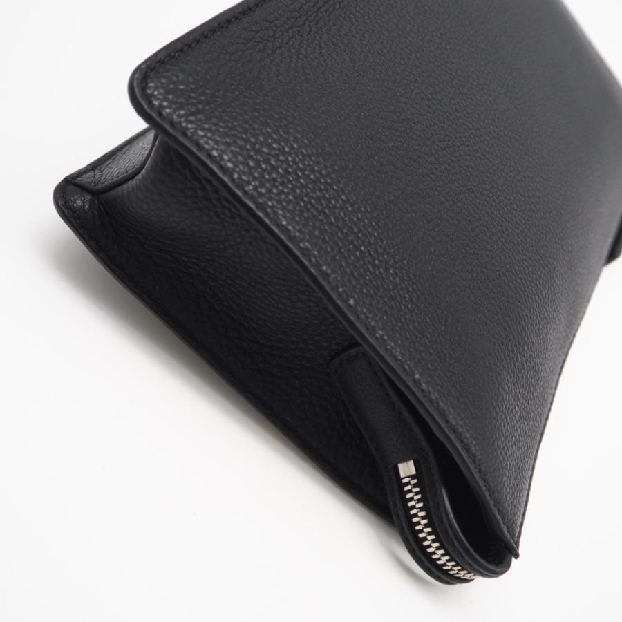 ★3日以内返品可★ 極美品 PRADA プラダ ヴィッテロ シティ レザー ロゴプレート セカンドバッグ ネロ 2VF006 | PRADA | 05