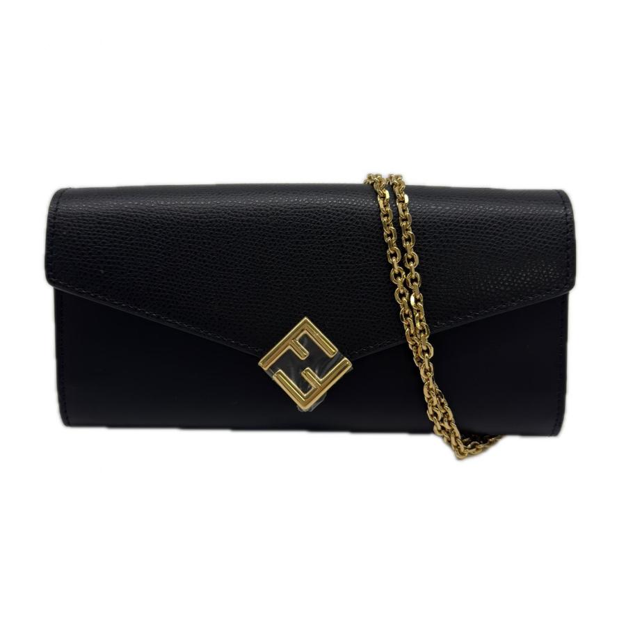 ★3日以内返品可★ 未使用 FENDI フェンディ FFダイヤモンド チェーン付き 長財布 8M0365 ショルダーバッグ | FENDI | 01