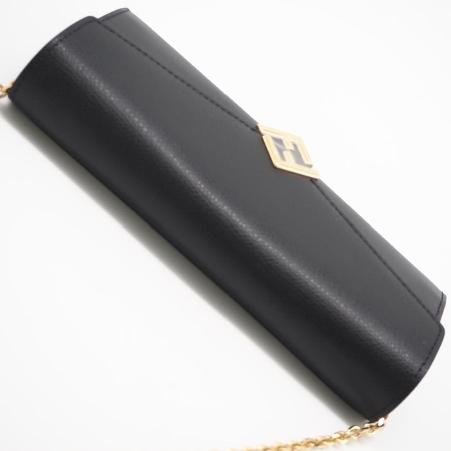 ★3日以内返品可★ 未使用 FENDI フェンディ FFダイヤモンド チェーン付き 長財布 8M0365 ショルダーバッグ | FENDI | 07