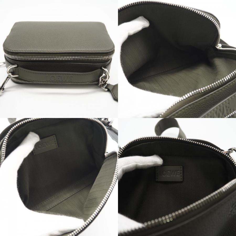 ★3日以内返品可★ 未使用 LOEWE ロエベ アナグラム クロスボディ カメラバッグ ミニ カーキグリーン | LOEWE | 08