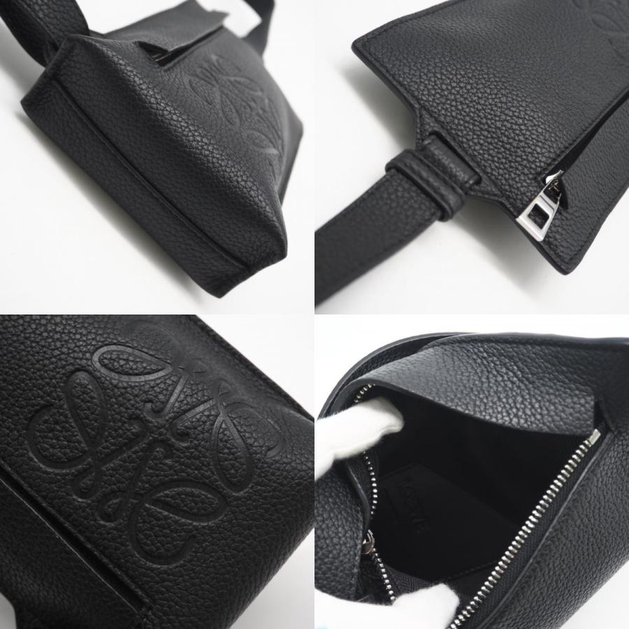 ★3日以内返品可★ 極美品 LOEWE ロエベ アナグラム バーティカル Tポケット ボディバッグ C500P02X02 | LOEWE | 08