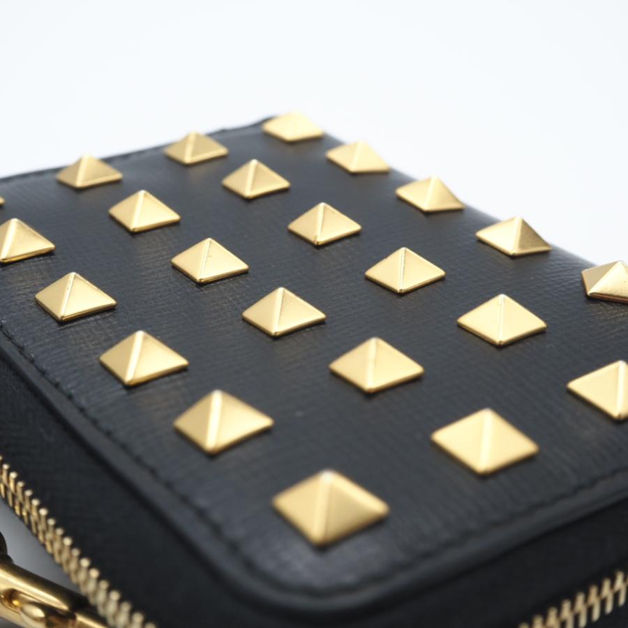 ★3日以内返品可★ 極美品 VALENTINO ヴァレンティノ ロックスタッズ ネックストラップ付きウォレット | VALENTINO | 03