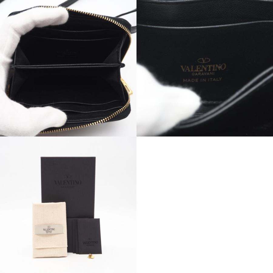 ★3日以内返品可★ 極美品 VALENTINO ヴァレンティノ ロックスタッズ ネックストラップ付きウォレット | VALENTINO | 09