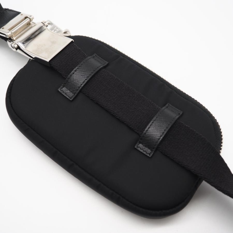 ★3日以内返品可★ 美品 PRADA プラダ テスート ロゴプレート ボディバッグ - ボディバッグ ブラック レッド ナイロン | PRADA | 02