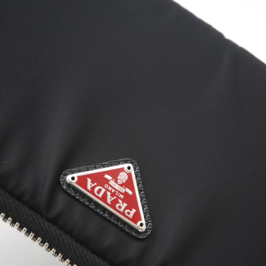 ★3日以内返品可★ 美品 PRADA プラダ テスート ロゴプレート ボディバッグ - ボディバッグ ブラック レッド ナイロン | PRADA | 03