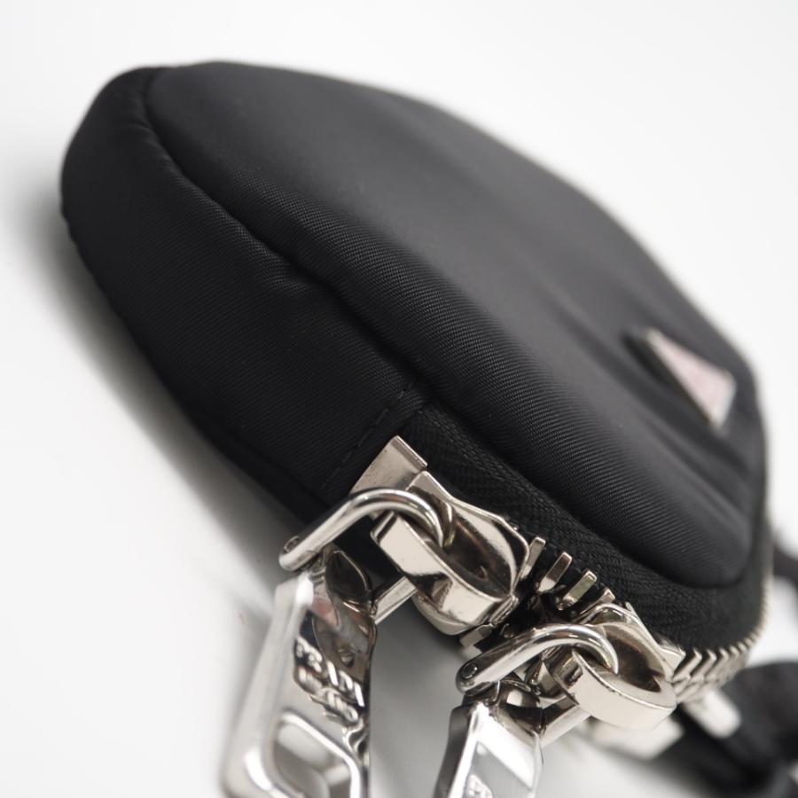 ★3日以内返品可★ 美品 PRADA プラダ テスート ロゴプレート ボディバッグ - ボディバッグ ブラック レッド ナイロン | PRADA | 05