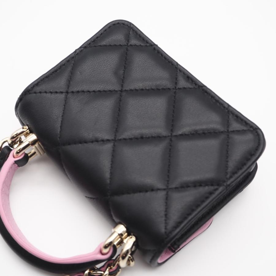 ★3日以内返品可★ 極美品 CHANEL シャネル マトラッセ ラムスキン ココマーク チェーンマイクロバッグ - | CHANEL | 02