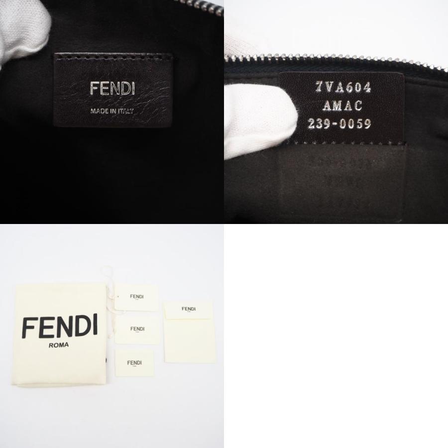 ★3日以内返品可★ 美品 FENDI フェンディ レザー ロゴ ショルダーバッグ 7VA604 ショルダーバッグ ネイビー | FENDI | 09