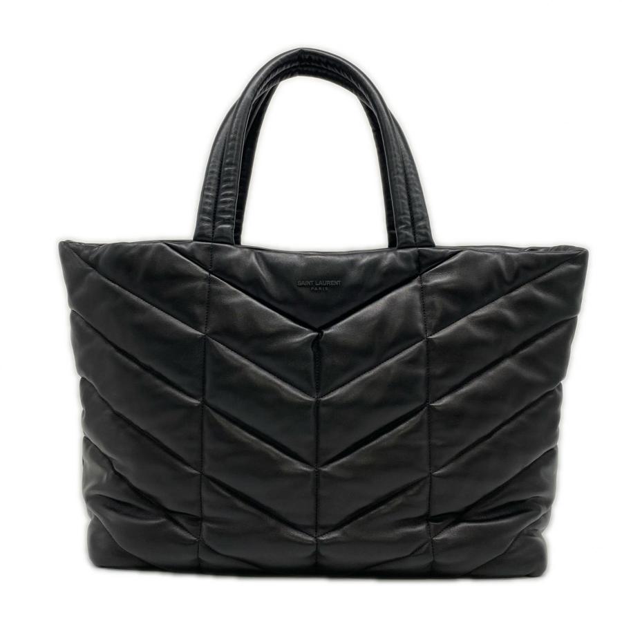 ★3日以内返品可★ 美品 YVES SAINT LAURENT イヴ・サンローラン ラムスキン パファーロゴ プレート | Yves Saint Laurent | 01