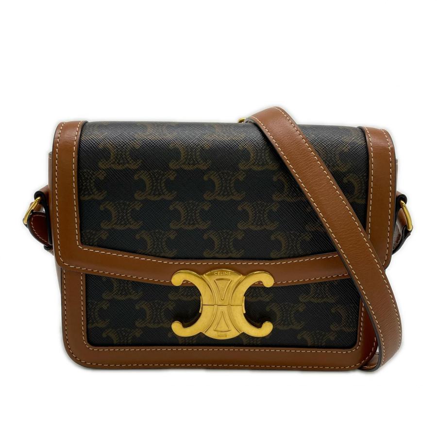 ★3日以内返品可★ 美品 CELINE セリーヌ トリオンフキャンバス＆カーフスキン ティーン トリオンフバッグ | CELINE | 01