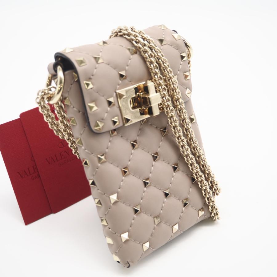★3日以内返品可★ 美品 VALENTINO ヴァレンティノ ロックスタッズ フォンホルダー - 2wayショルダーバッグ | VALENTINO