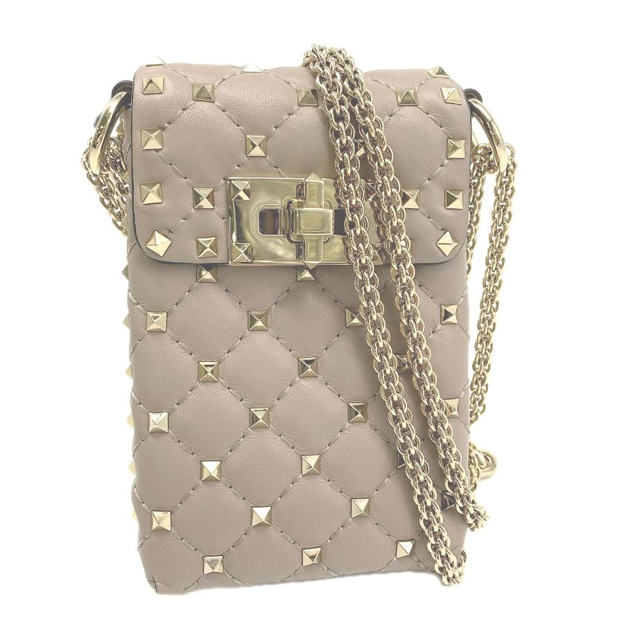 ★3日以内返品可★ 美品 VALENTINO ヴァレンティノ ロックスタッズ フォンホルダー - 2wayショルダーバッグ | VALENTINO | 01