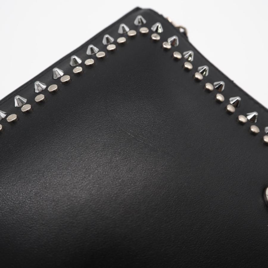 ★3日以内返品可★ 美品 JIMMY CHOO ジミーチュウ スムースカーフ Wスタッズ クラッチバッグ 193FARA.LGQ_4