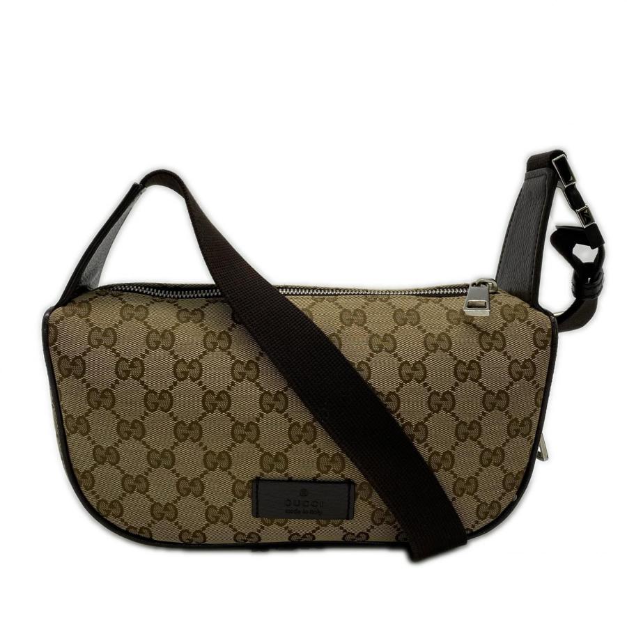 マヤ【美品】GUCCI ボディバッグ ウエストポーチ GG キャンバス GUCCI（グッチ） ☆3日以内返品可☆ 極美品 GGキャンバス ウエスト