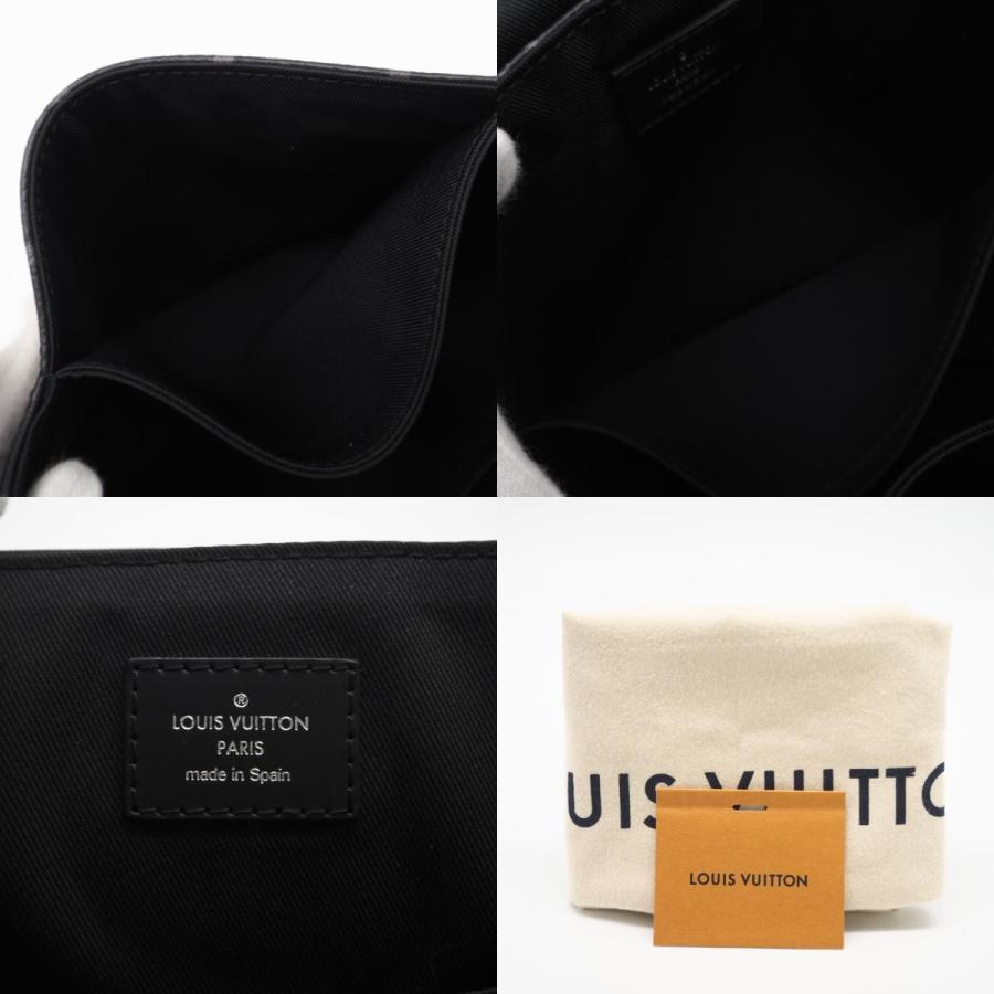 美品 ルイヴィトン モノグラム エクリプス レザーグローブ 黒 保存袋付き LOUIS VUITTON（ルイ・ヴィトン） ☆3日以内返品可☆ 美品 モノグラム