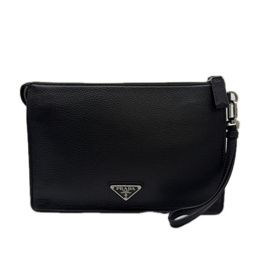 ★3日以内返品可★ 美品 PRADA プラダ ヴィッテロ シティ クラッチバッグ 2VF006 セカンドバッグ ブラック | PRADA | 01