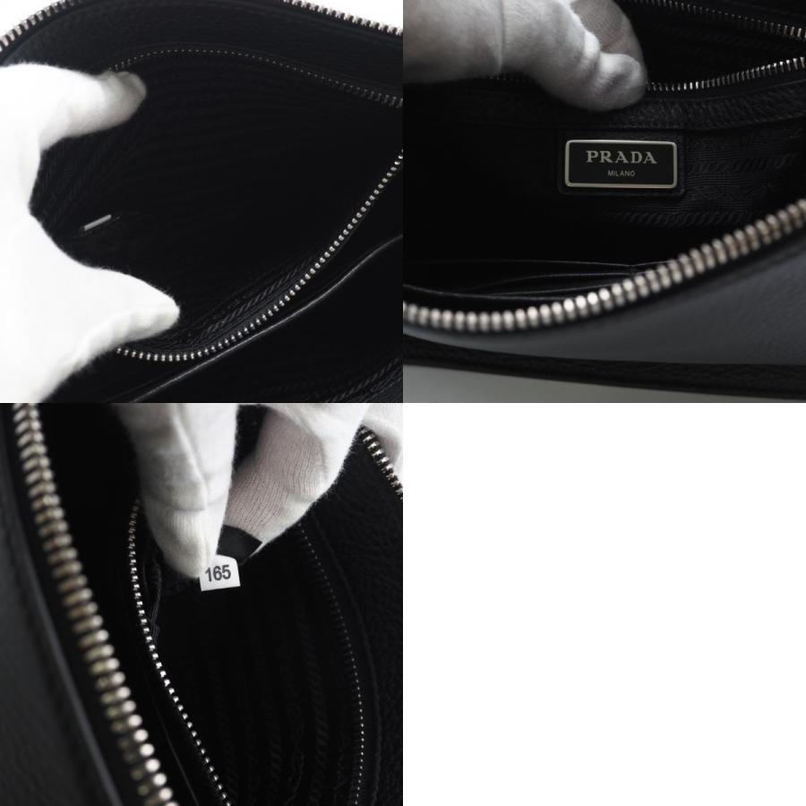 ★3日以内返品可★ 美品 PRADA プラダ ヴィッテロ シティ クラッチバッグ 2VF006 セカンドバッグ ブラック | PRADA | 09