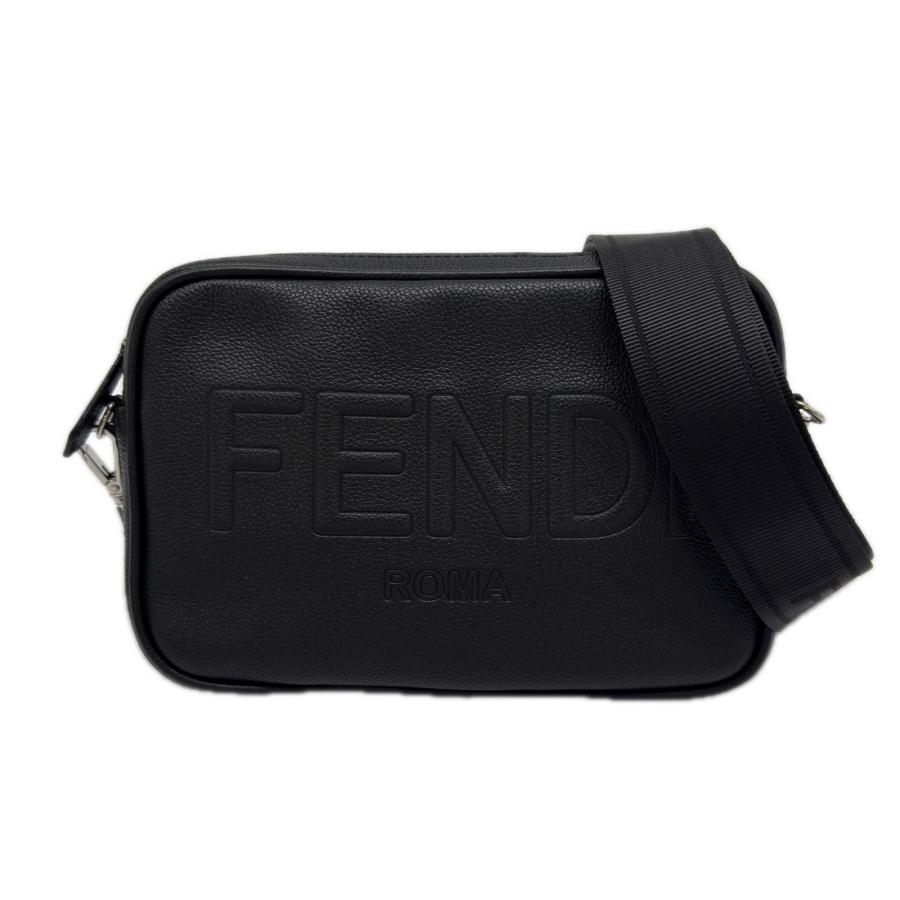 【希少】FENDI ローマ ショルダーバッグ カメラバッグ ブラック FENDI（フェンディ） ☆3日以内返品可☆ 美品 FENDI ROMA カメラケース