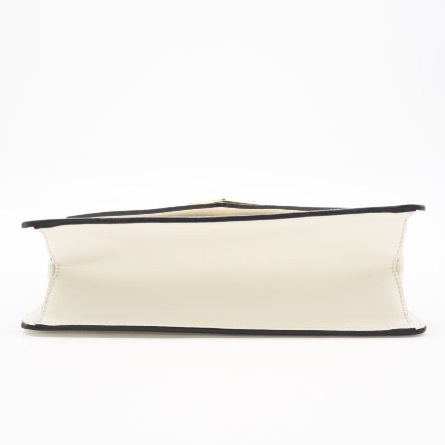 ★3日以内返品可★ 極美品 PRADA プラダ サフィアーノ チェーンショルダーバッグ 1BD200 ショルダーバッグ ホワイト サフィアーノ レディース PRADA（プラダ） ☆3日以内返品可☆ 極美品 サフィアーノ チェーン