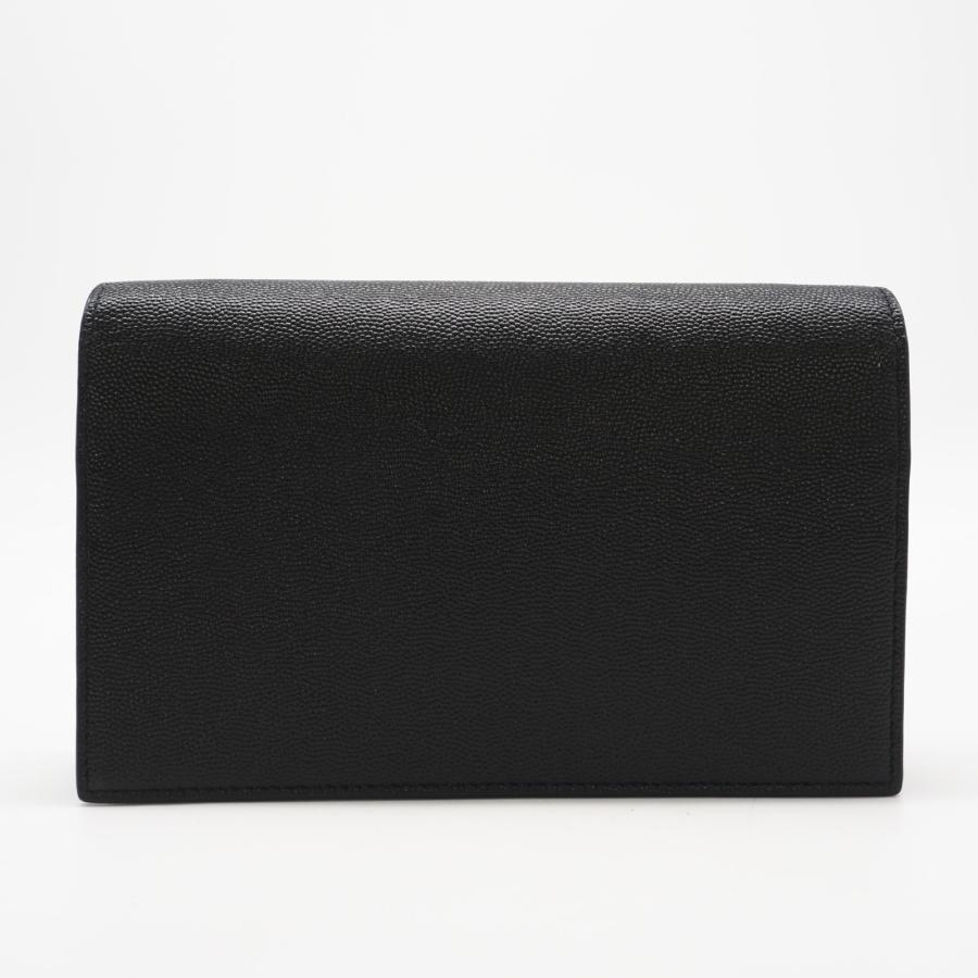 ★3日以内返品可★ 未使用 SAINT LAURENT サンローラン ケイトタッセル スモール チェーンウォレット 452159 ショルダーバッグ ブラック シルバー レザー レディース ☆3日以内返品可☆ 未使用 SAINT LAURENT サンローラン ケイトタッセル