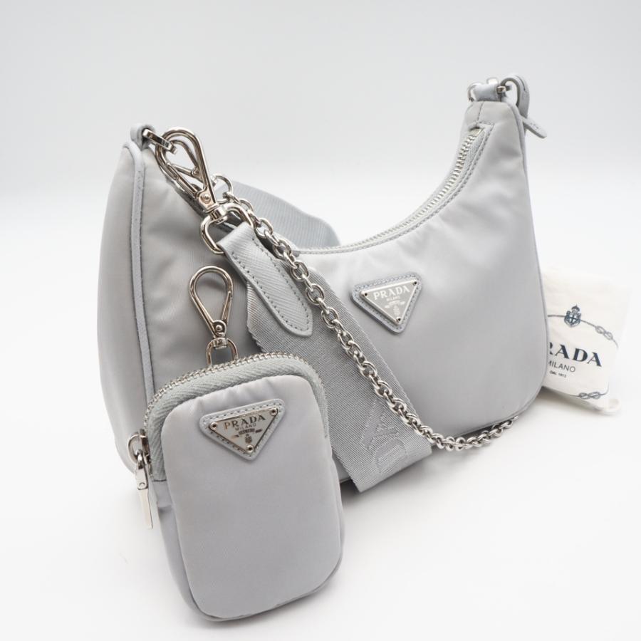★3日以内返品可★ 美品 PRADA プラダ Re-Nylon ロゴ ショルダーバッグ フィオルダリーゾ 1BH204 | PRADA