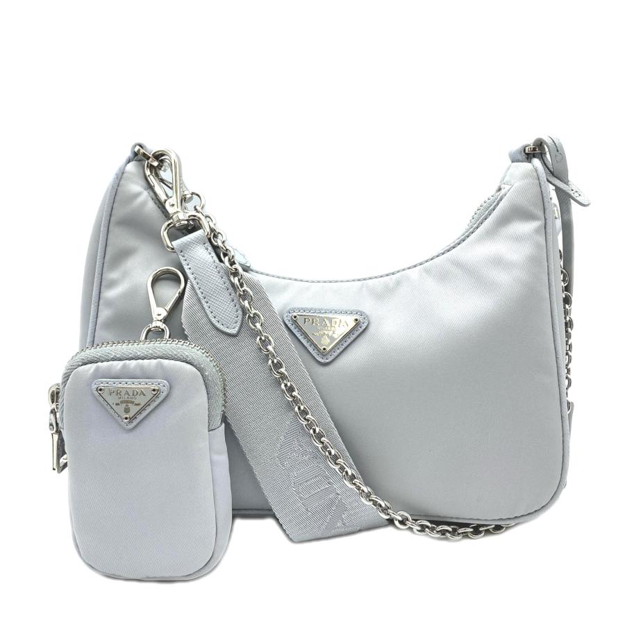★3日以内返品可★ 美品 PRADA プラダ Re-Nylon ロゴ ショルダーバッグ フィオルダリーゾ 1BH204 | PRADA | 01