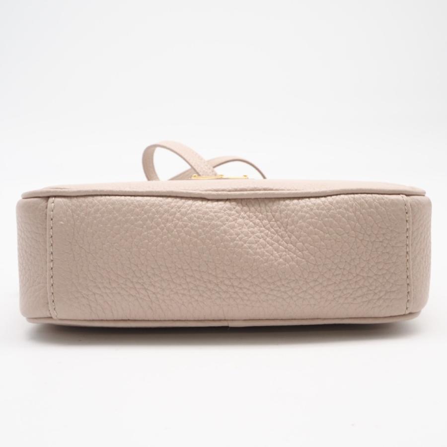 ★3日以内返品可★ 極美品 PRADA プラダ レザー レザー ミニバッグ 1NF060 ショルダーバッグ ピンク ベージュ | PRADA | 06