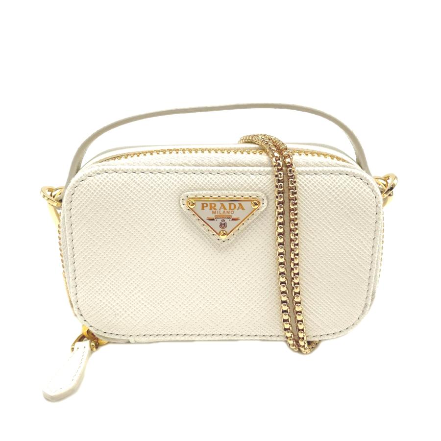 ★3日以内返品可★ 未使用 PRADA プラダ サフィアーノ トライアングル ミニポーチ 1NR025 2wayショルダーバッグ | PRADA | 01