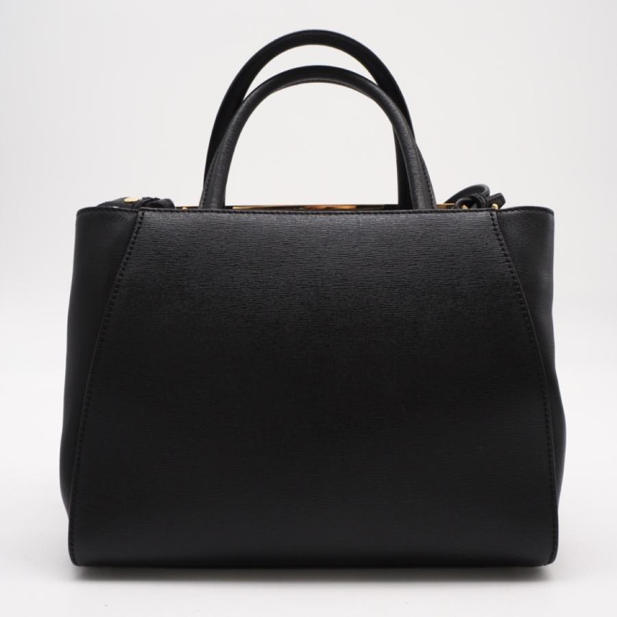 ★3日以内返品可★ 美品 FENDI フェンディ レザー プチトゥージュール 8BH253 2wayハンドバッグ ブラック