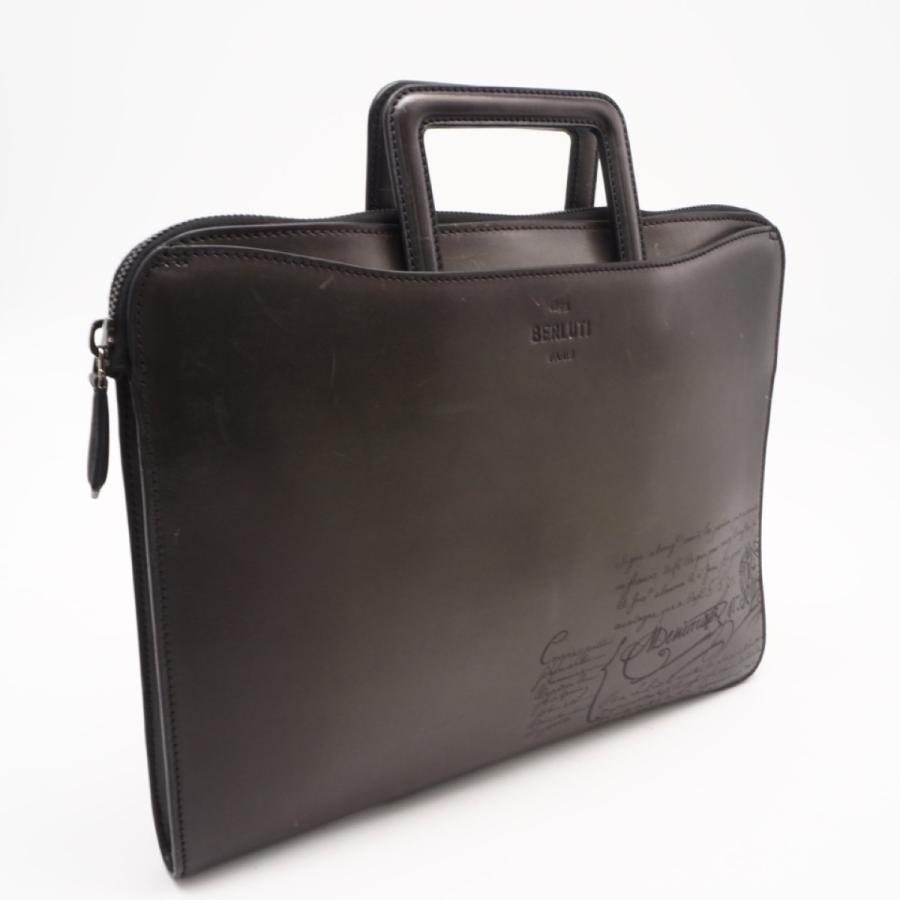 Berluti ベルルッティ カリグラフィ レザー ビジネスバッグ ☆3日以内返品可☆ 美品 Berluti ベルルッティ ヴェネチア レザー