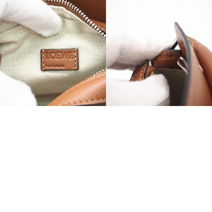 ★3日以内返品可★ 極美品 LOEWE ロエベ カーフスキン PUZZLE EDGE MINI タン A510P88X26の画像