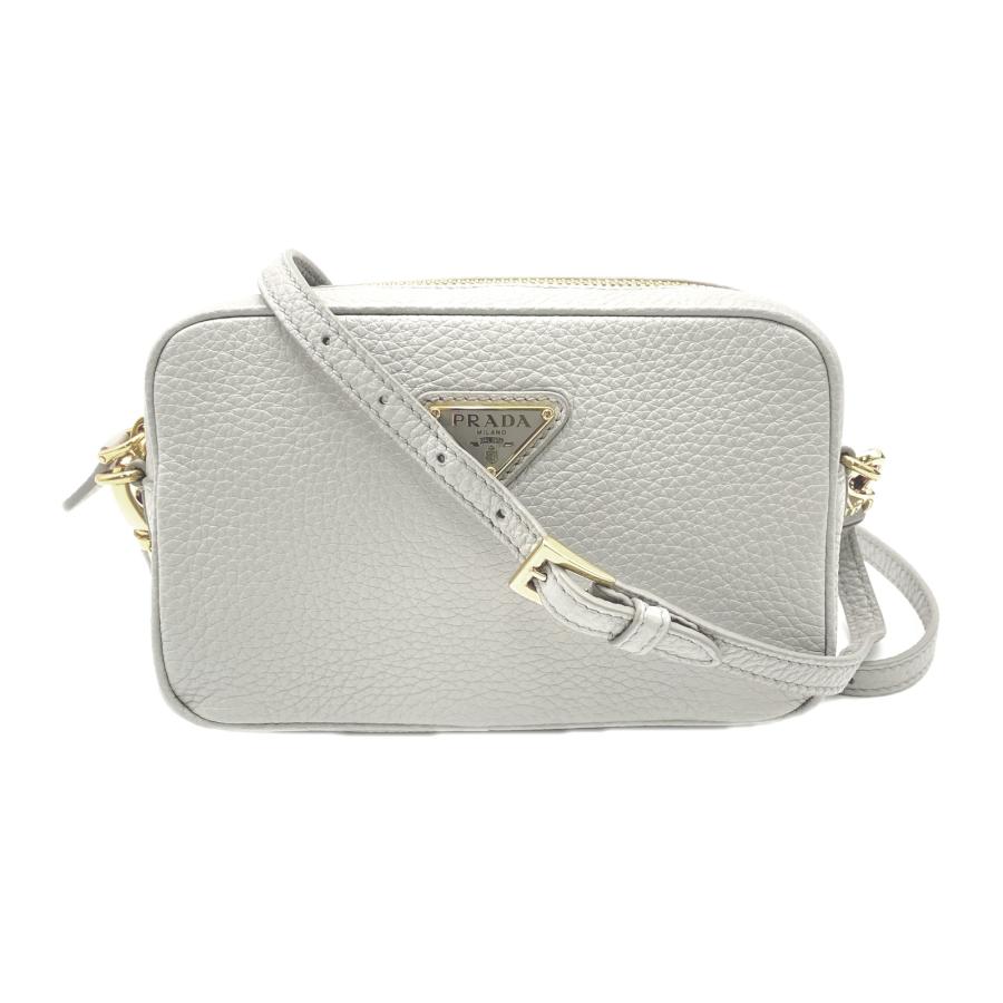 ★3日以内返品可★ 極美品 PRADA プラダ レザー ミニバッグ 1NF060 ショルダーバッグ グレー カーフレザー | PRADA | 01