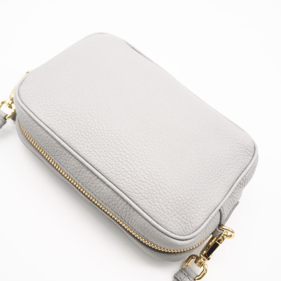 ★3日以内返品可★ 極美品 PRADA プラダ レザー ミニバッグ 1NF060 ショルダーバッグ グレー カーフレザー | PRADA | 02