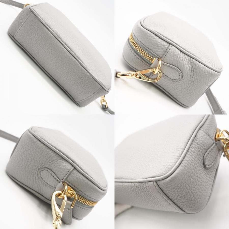 ★3日以内返品可★ 極美品 PRADA プラダ レザー ミニバッグ 1NF060 ショルダーバッグ グレー カーフレザー | PRADA | 07