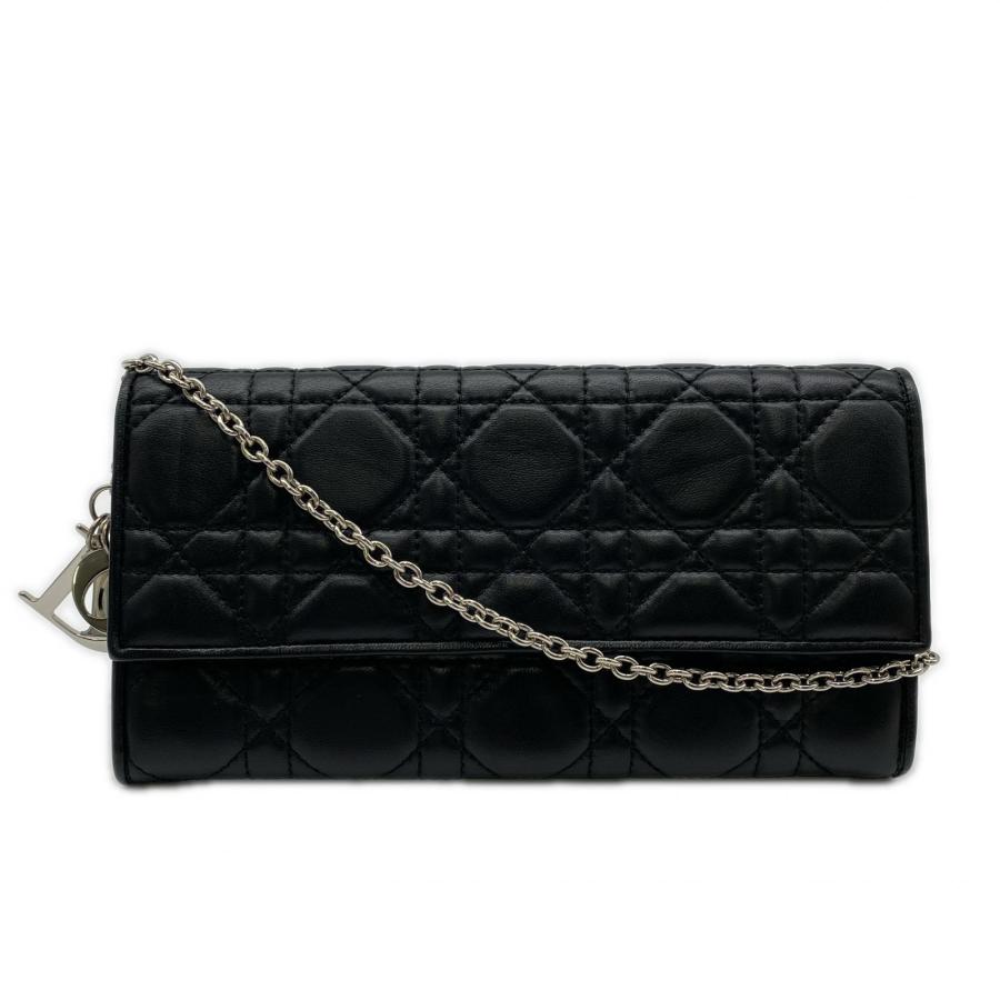 ★3日以内返品可★ 美品 Christian Dior クリスチャンディオール レディディオール カナージュ チェーンウォレット |  | 01