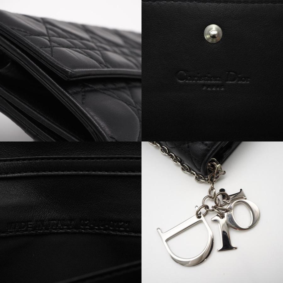 ★3日以内返品可★ 美品 Christian Dior クリスチャンディオール レディディオール カナージュ チェーンウォレット |  | 08