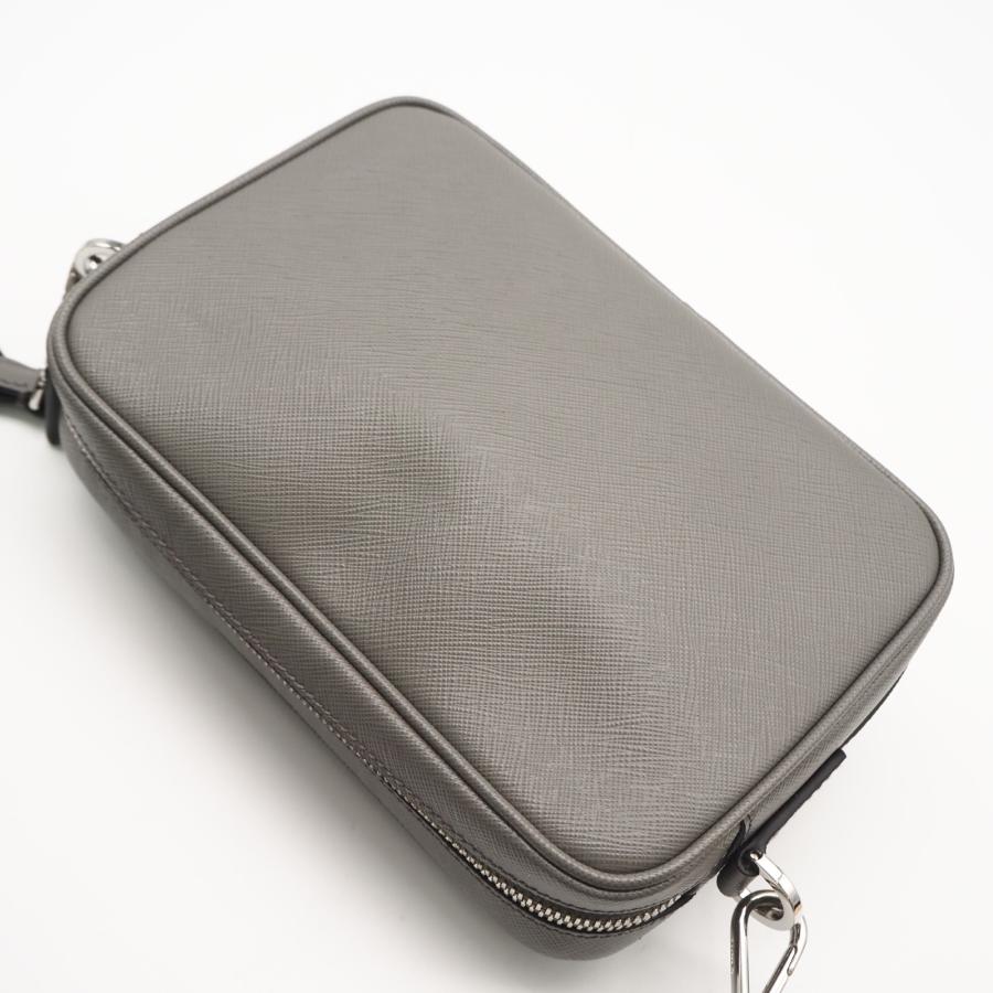 ★3日以内返品可★ 極美品 PRADA プラダ サフィアーノレザー ショルダーバッグ 2VH170 ショルダーバッグ グレー | PRADA | 04