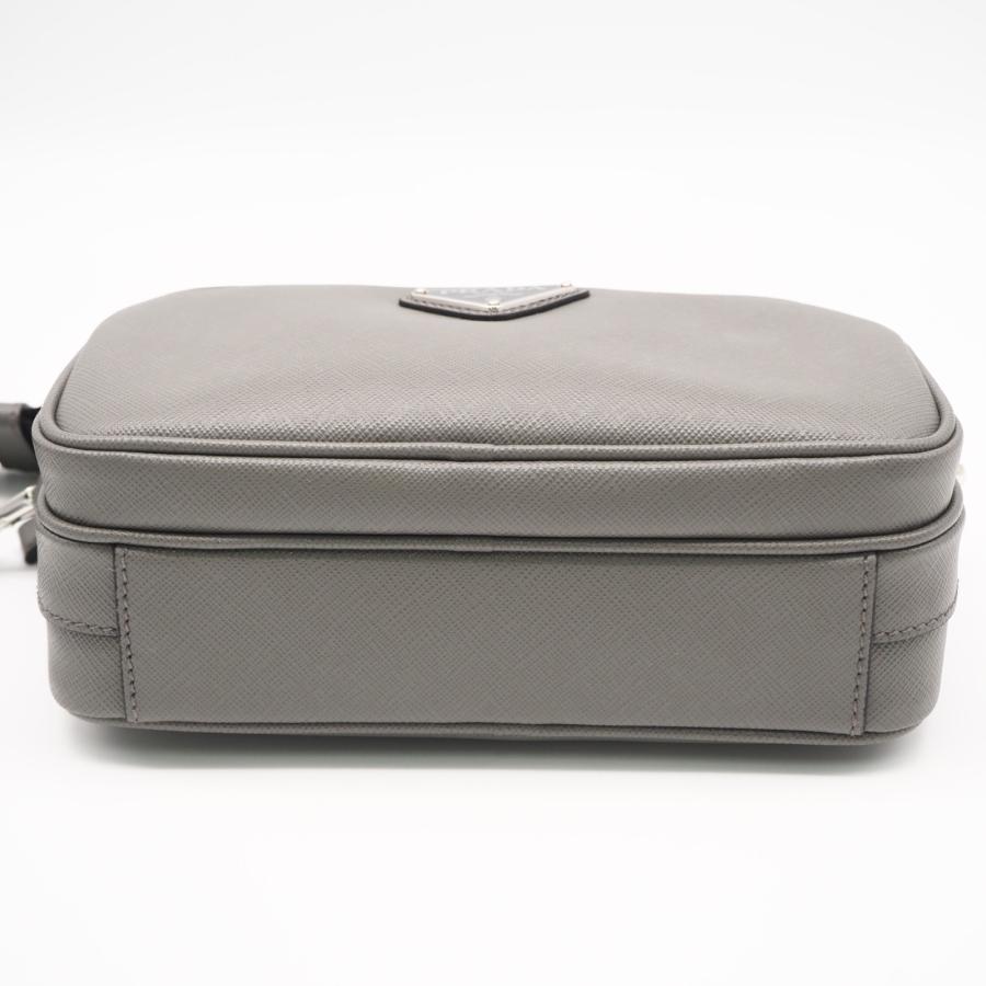 ★3日以内返品可★ 極美品 PRADA プラダ サフィアーノレザー ショルダーバッグ 2VH170 ショルダーバッグ グレー | PRADA | 07