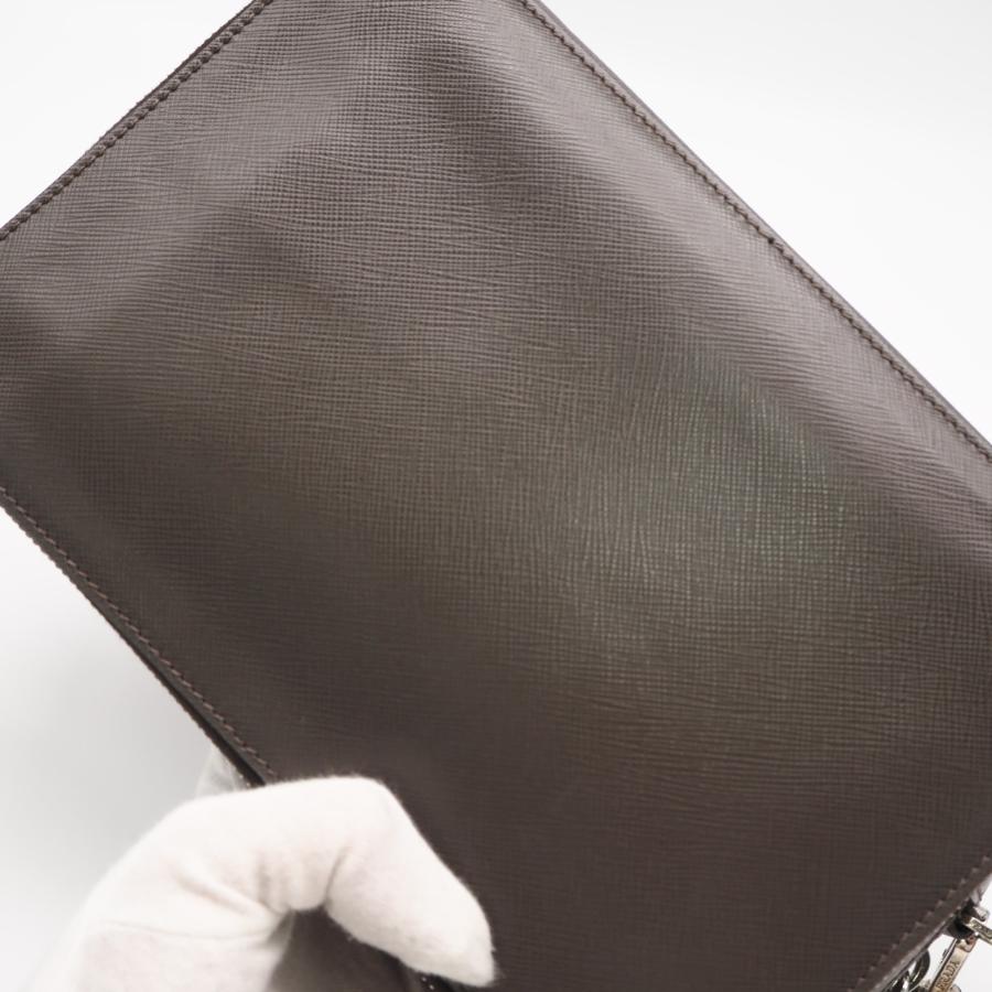 ★3日以内返品可★  PRADA プラダ サフィアーノレザー セカンドバッグ 2VF052 セカンドバッグ グレージュ | PRADA | 04