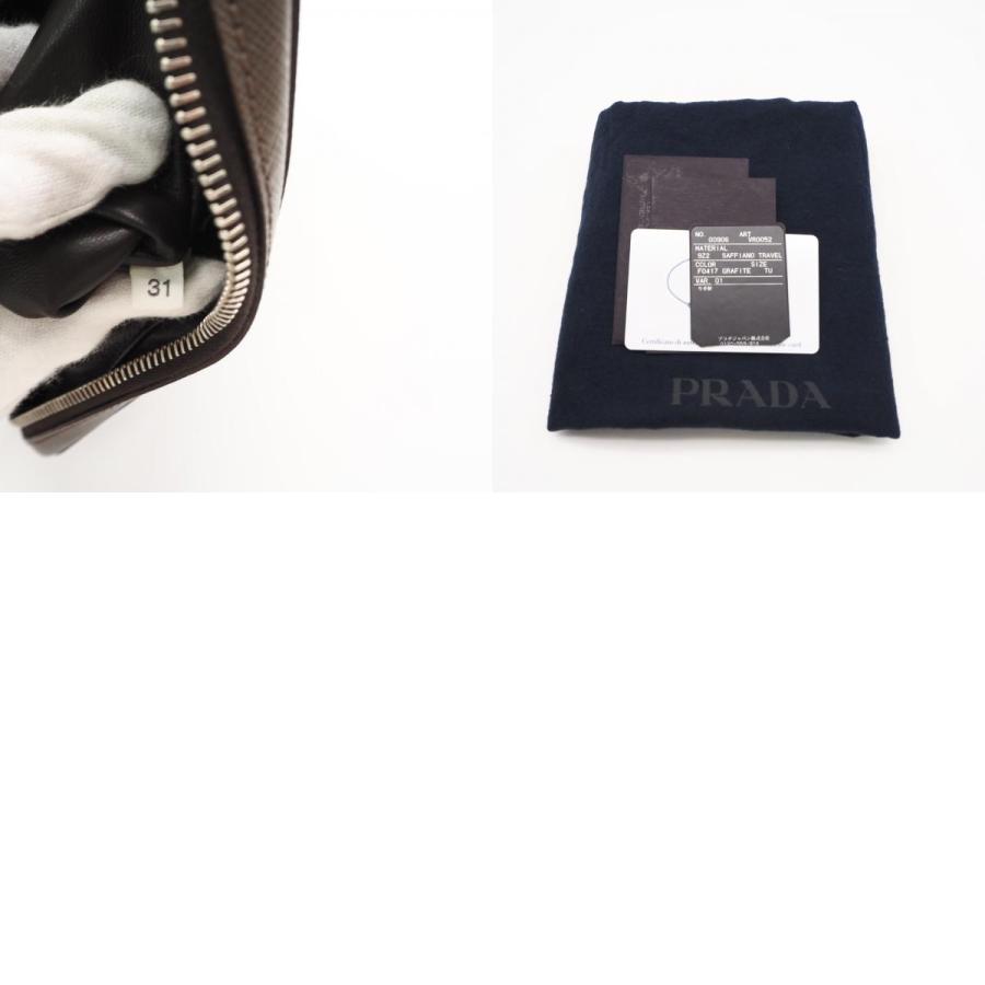 ★3日以内返品可★  PRADA プラダ サフィアーノレザー セカンドバッグ 2VF052 セカンドバッグ グレージュ | PRADA | 09