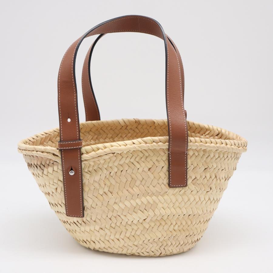 LOEWE（ロエベ） ☆3日以内返品可☆ 美品 ヤシの葉&カーフ バスケット
