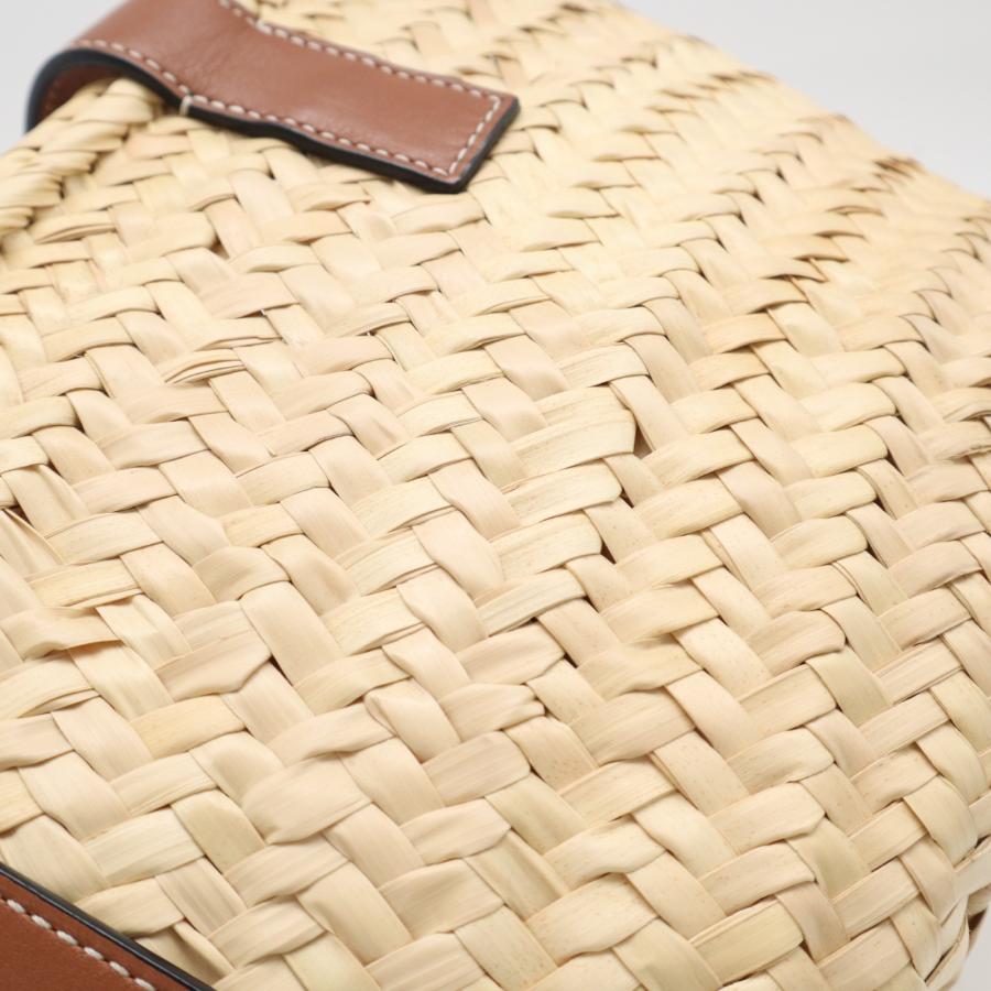 LOEWE（ロエベ） ☆3日以内返品可☆ 美品 ヤシの葉&カーフ バスケット