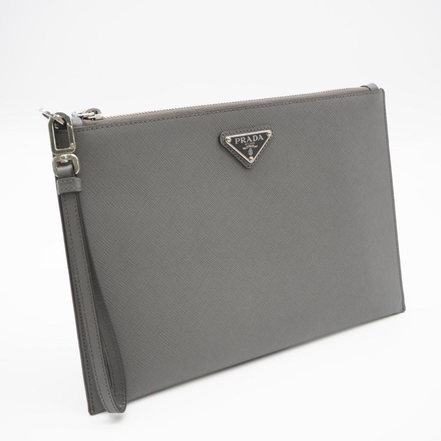 ★3日以内返品可★ 美品 PRADA プラダ Re-Nylon xサフィアーノ レザー ポーチ 2NH006 クラッチバッグ | PRADA