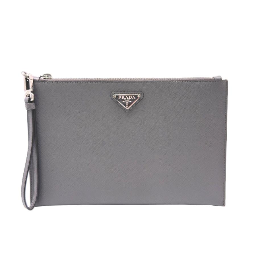 ★3日以内返品可★ 美品 PRADA プラダ Re-Nylon xサフィアーノ レザー ポーチ 2NH006 クラッチバッグ | PRADA | 01